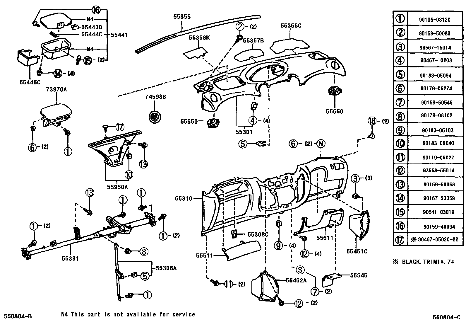 Parts diagram