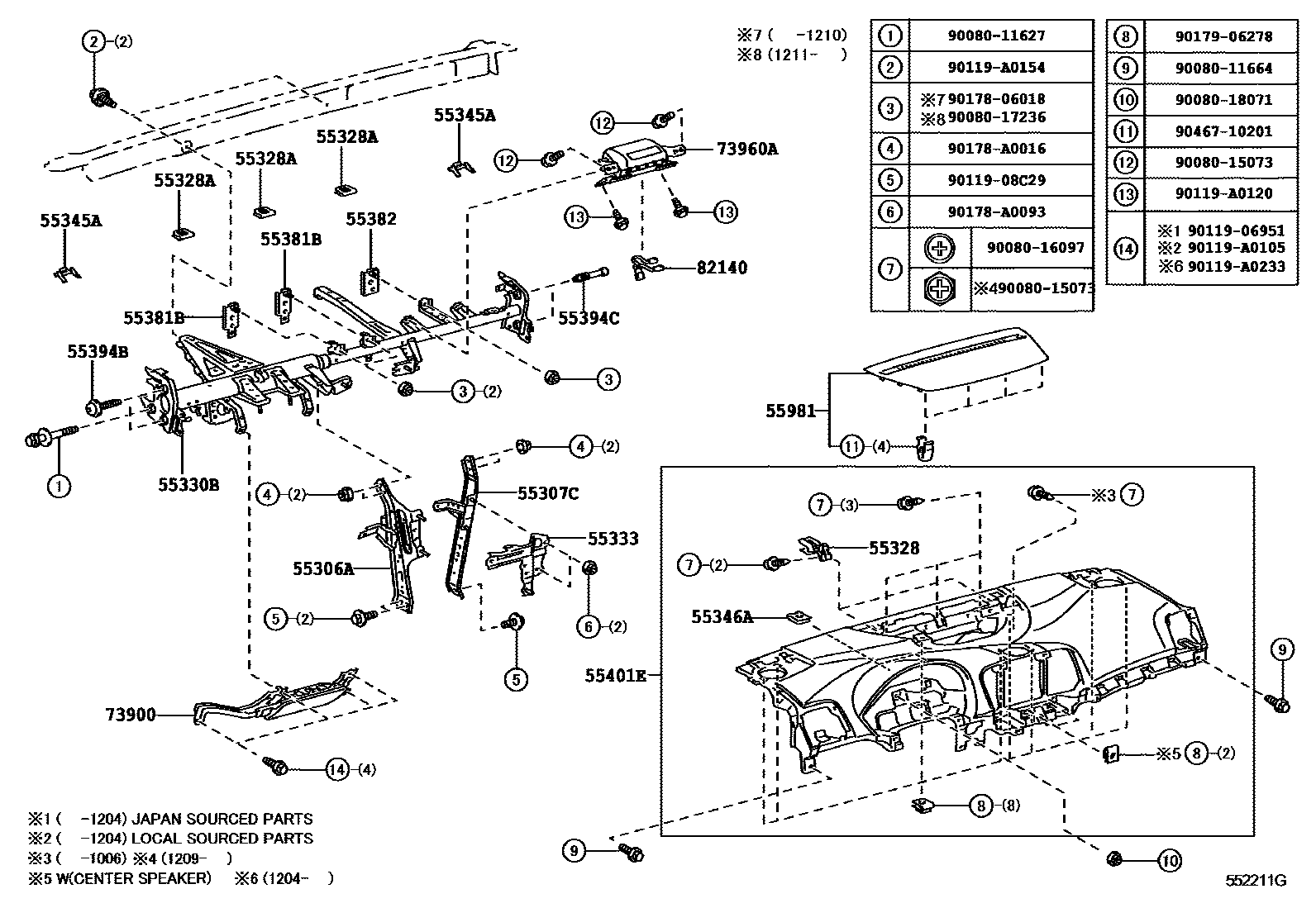 Parts diagram