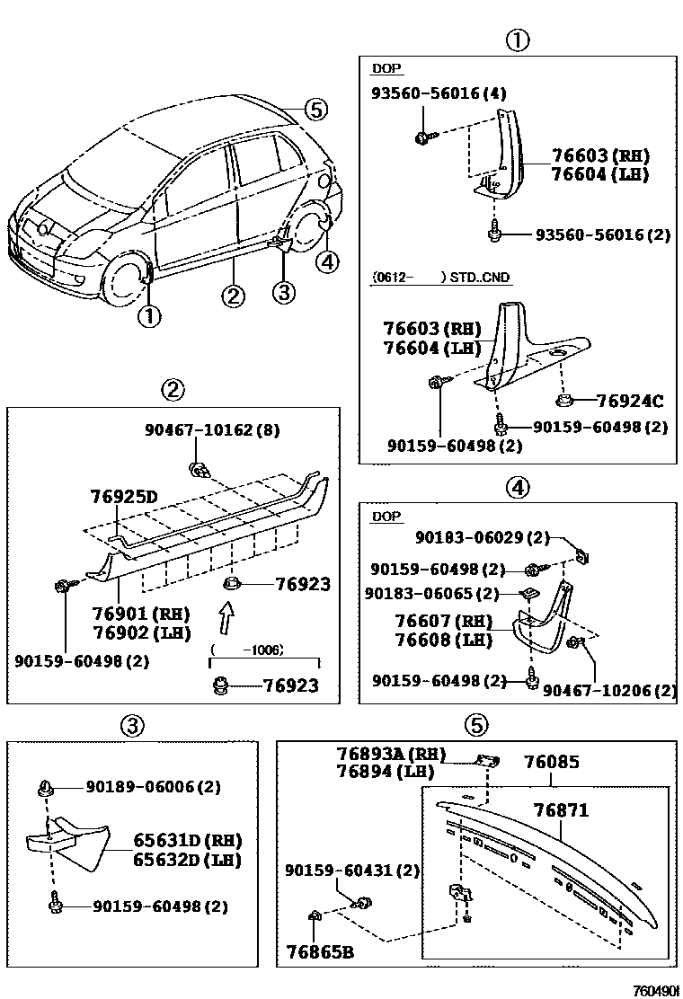 Parts diagram