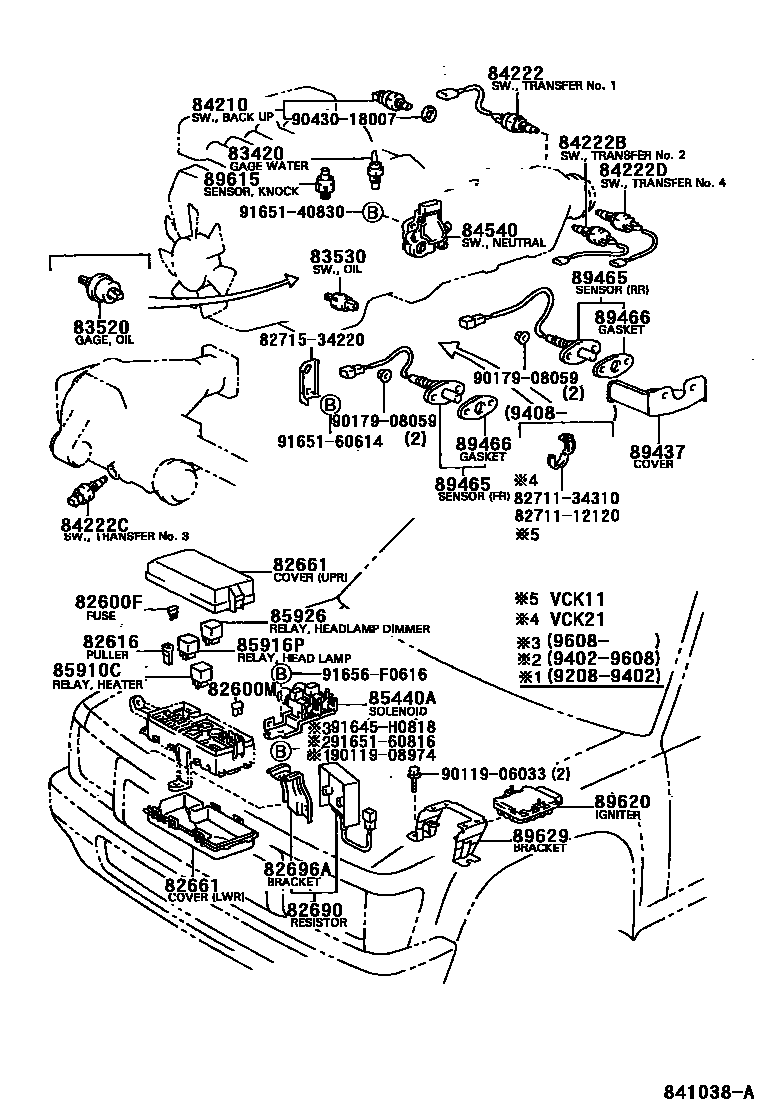 Parts diagram