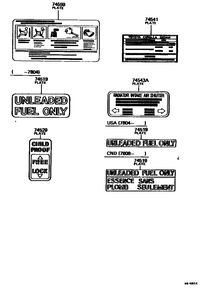 Parts diagram