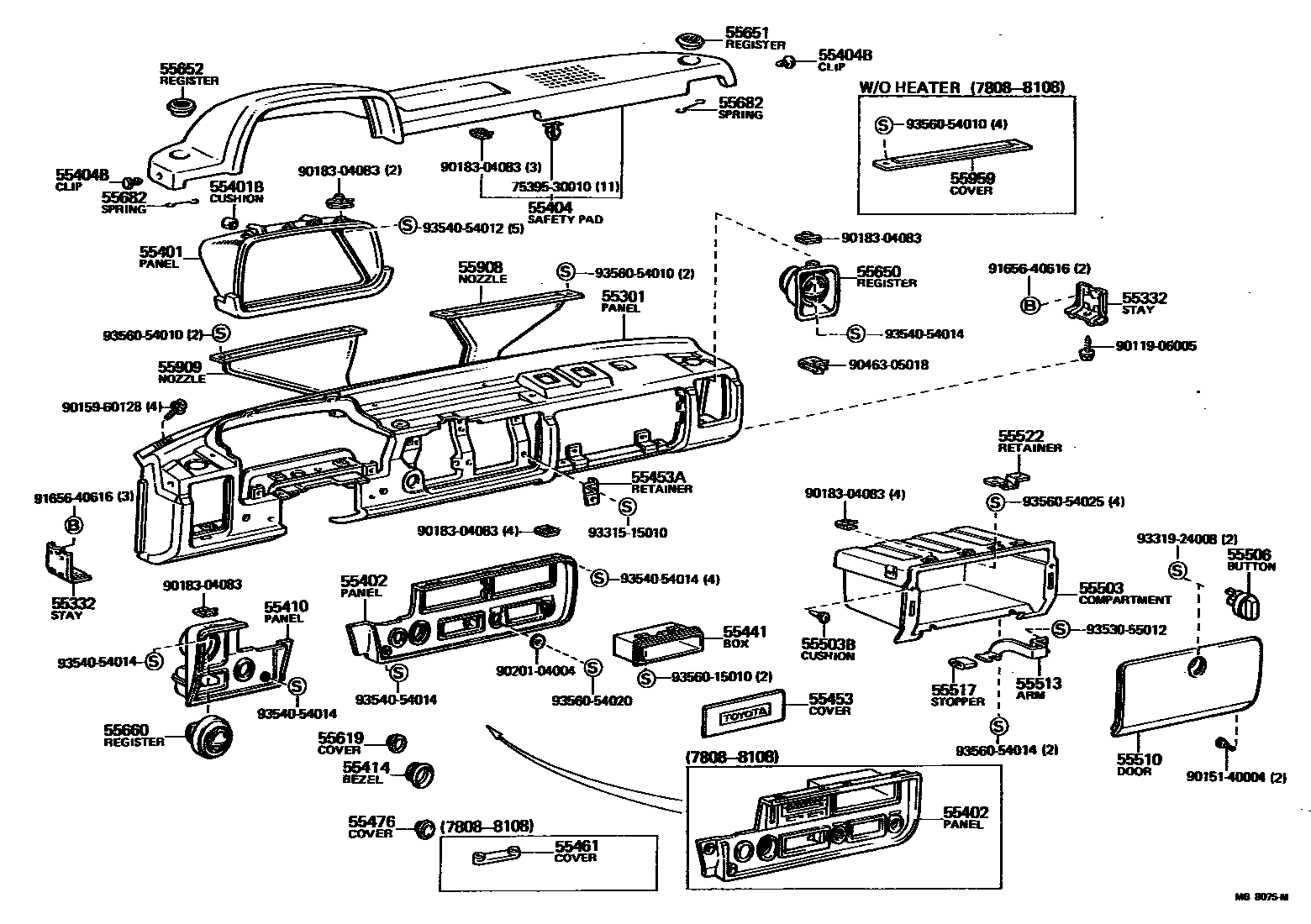 Parts diagram