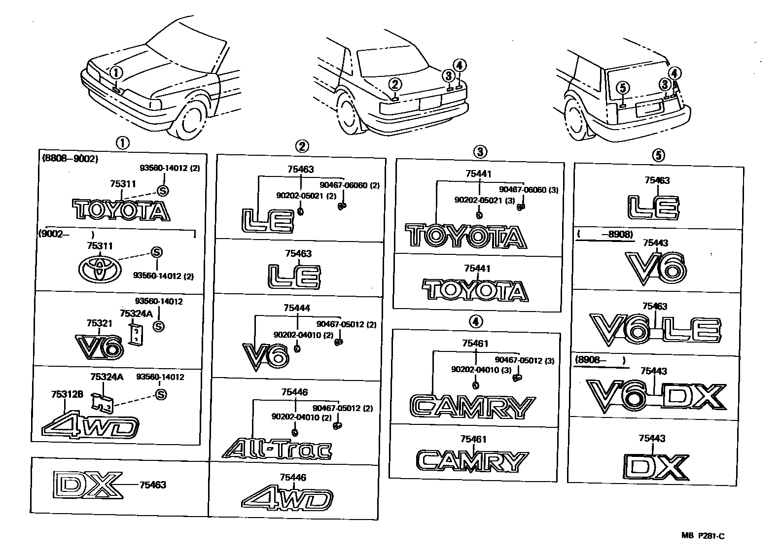 Parts diagram