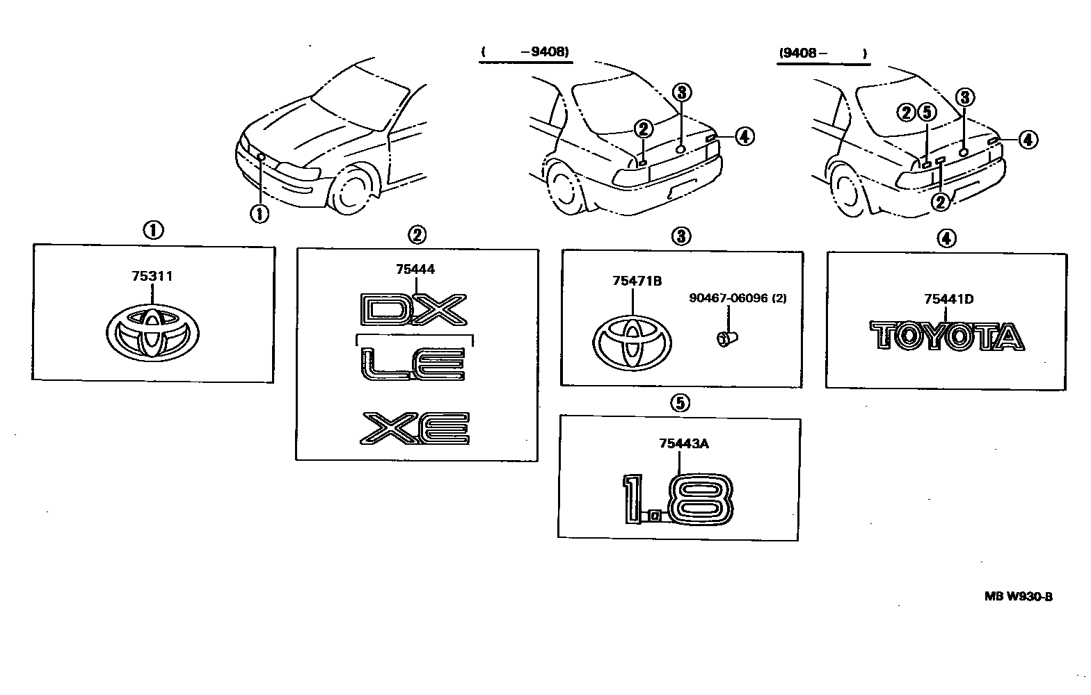 Parts diagram
