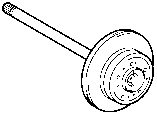 Toyota REAR AXLE SHAFT & HUB parts diagram