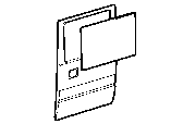 Toyota CENTER DOOR PANEL & GLASS parts diagram