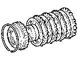 Toyota BRAKE NO.3, 1ST & REVERSE BRAKE (ATM) parts diagram