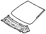 Toyota COWL PANEL & WINDSHIELD GLASS parts diagram