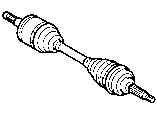 Toyota FRONT DRIVE SHAFT parts diagram