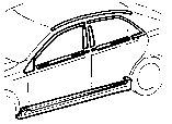 Toyota SIDE MOULDING parts diagram