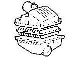 Toyota AIR CLEANER parts diagram