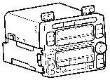Toyota RADIO RECEIVER & AMPLIFIER & CONDENSER parts diagram