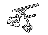 Toyota FRONT DOOR WINDOW REGULATOR & HINGE parts diagram