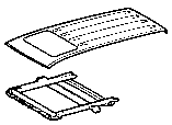 Toyota ROOF PANEL & BACK PANEL parts diagram