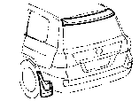Toyota SPOILER & SIDE MUDGUARD parts diagram
