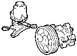 Toyota VANE PUMP & RESERVOIR (POWER STEERING) parts diagram