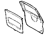 Toyota BACK DOOR PANEL & GLASS parts diagram