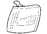 Toyota FRONT TURN SIGNAL LAMP parts diagram