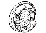 Toyota FRONT DRUM BRAKE WHEEL CYLINDER & BACKING PLATE parts diagram