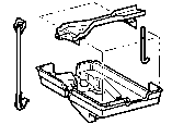 Toyota BATTERY CARRIER parts diagram