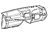 Toyota INSTRUMENT PANEL & GLOVE COMPARTMENT parts diagram
