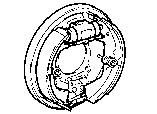 Toyota REAR DRUM BRAKE WHEEL CYLINDER & BACKING PLATE parts diagram