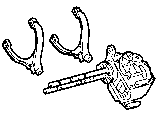 Toyota TRANSFER LEVER & SHIFT ROD parts diagram