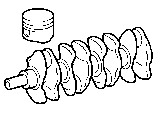 Toyota CRANKSHAFT & PISTON parts diagram