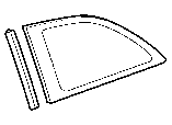 Toyota QUARTER WINDOW parts diagram
