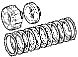 Toyota TRANSFER DIRECT CLUTCH, LOW BRAKE & SUPPORT parts diagram