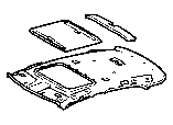 Toyota ROOF HEADLINING & SILENCER PAD parts diagram