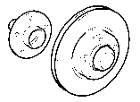 Toyota FRONT AXLE HUB parts diagram