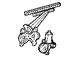Toyota REAR DOOR WINDOW REGULATOR & HINGE parts diagram