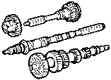 Toyota TRANSMISSION GEAR (MTM) parts diagram