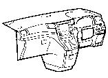Toyota INSTRUMENT PANEL & GLOVE COMPARTMENT parts diagram