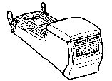 Toyota CONSOLE BOX & BRACKET parts diagram