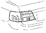 Toyota REAR COMBINATION LAMP parts diagram