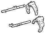 Toyota GEAR SHIFT FORK & LEVER SHAFT (MTM) parts diagram