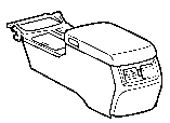 Toyota CONSOLE BOX & BRACKET parts diagram