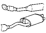 Toyota EXHAUST PIPE parts diagram