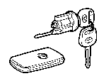 Toyota LOCK CYLINDER SET parts diagram